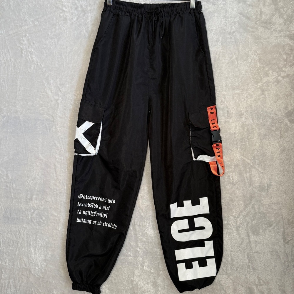 Men Streetwear‎ Cargo Joggers Hip Hop Harem Harajuku Pants Sz S Cyberpunk